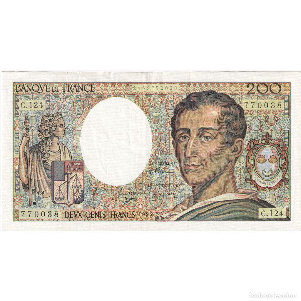 Billetes extranjeros: [#377736] Francia, 200 Francs, Montesquieu, 1992, C.124, EBC+