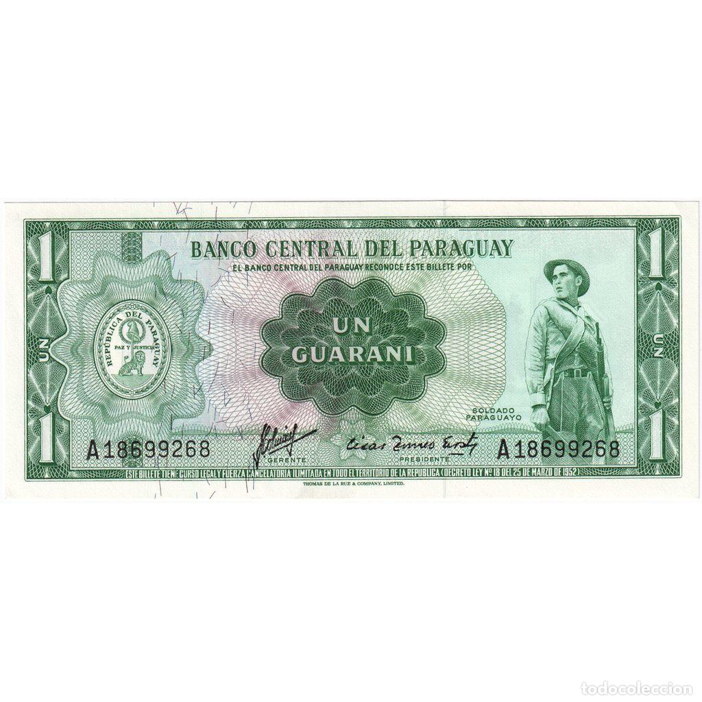 Billetes extranjeros: [#1233921] Billete, 1 Guarani, L1952, Paraguay, KM:193a, Undated, UNC