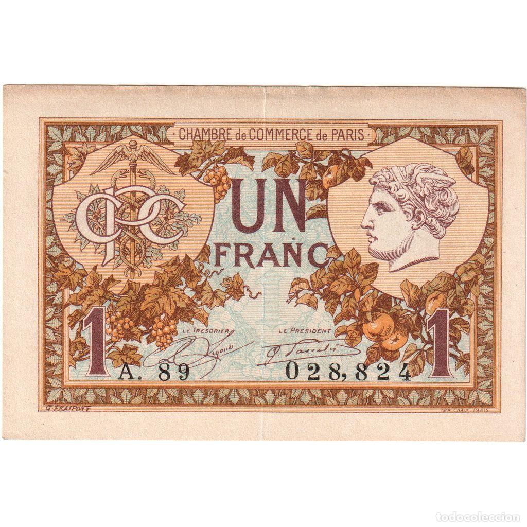 Billetes extranjeros: [#1233926] Francia, 1 Franc, 1920-03-10, A.89 028,824, MBC+, Pirot:97-36