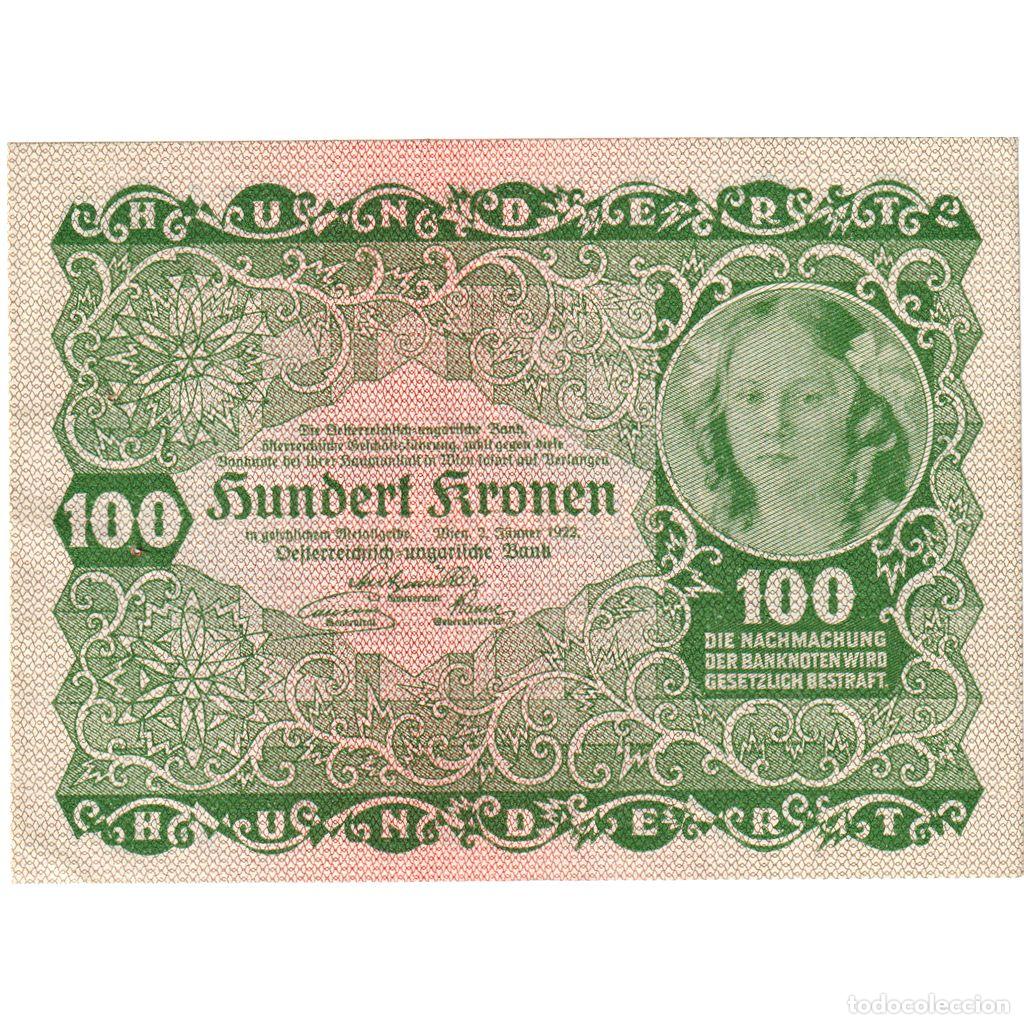 Billetes extranjeros: [#1233923] Austria, 100 Kronen, 1922-01-02, SC