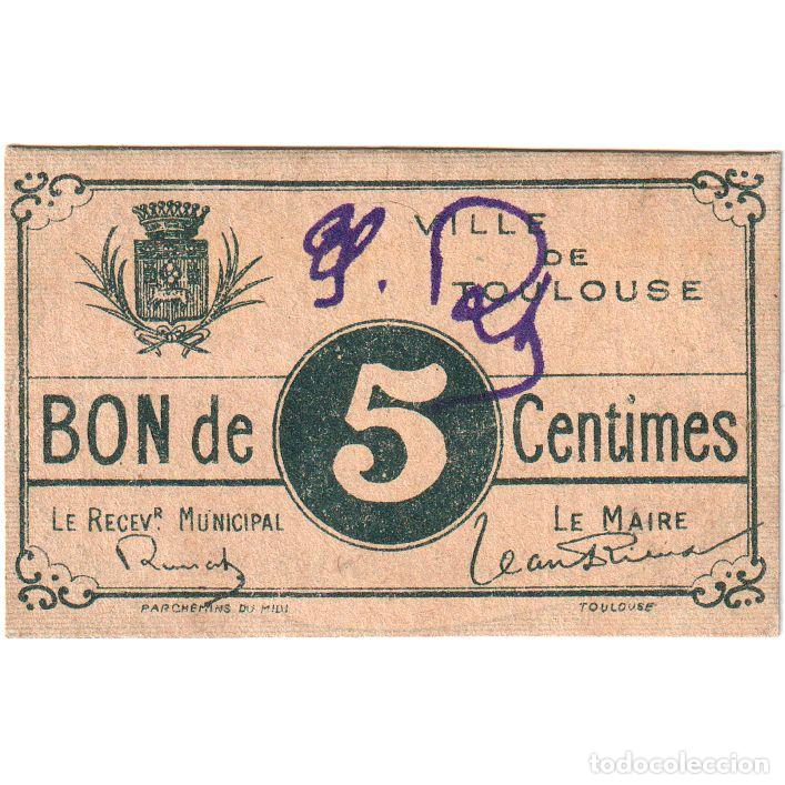 Billetes extranjeros: [#377772] Francia, 5 Centimes, 1914-1921, SC