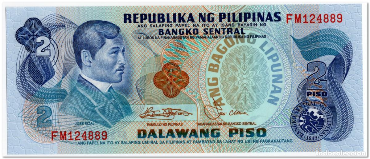 Billetes extranjeros: PHILIPPINES,2 PISO,1978 P.159c,UNC
