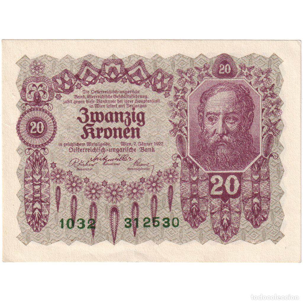 Billetes extranjeros: [#1233936] Austria, 20 Kronen, 1922-01-02, SC