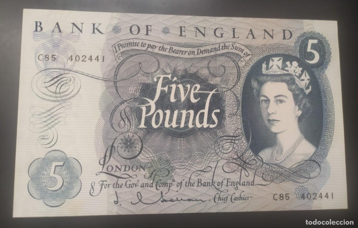 Billetes extranjeros: INGLATERRA : 5 LIBRAS.(1963/71)SC.UNC.pk. 375