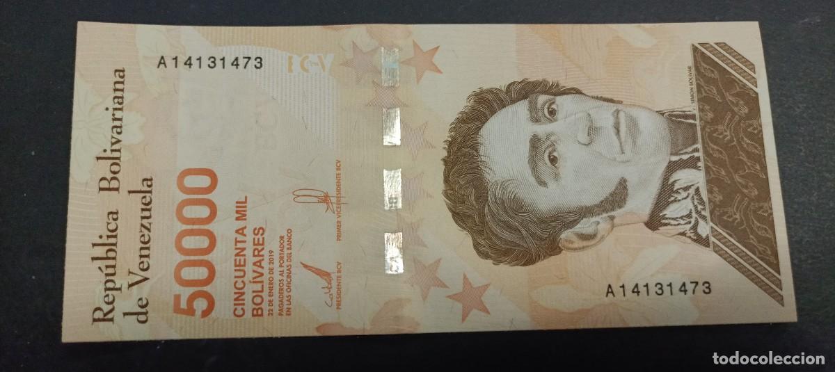 Billetes extranjeros: VENEZUELA 50000 BOLIVARES 2019 S/C P=111