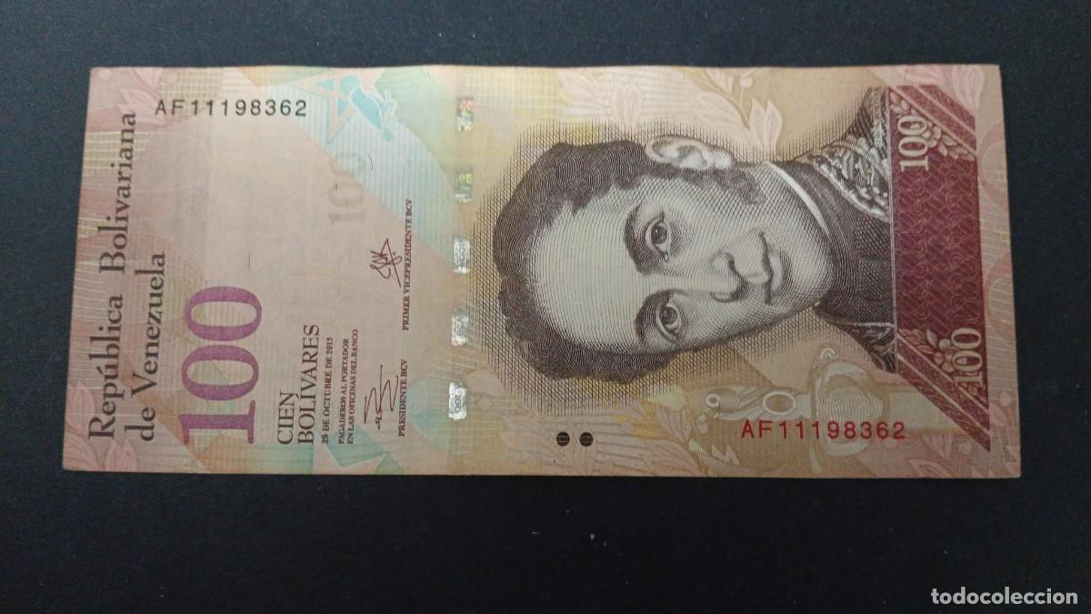 Billetes extranjeros: VENEZUELA 100 BOLIVARES 2013 BC P=93