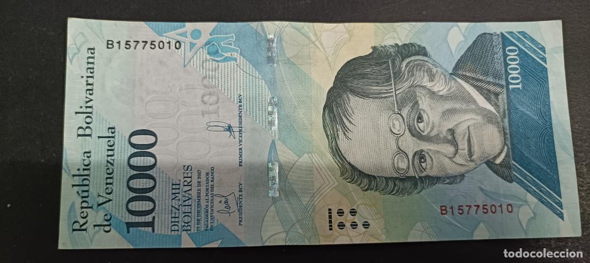 Billetes extranjeros: VENEZUELA 10000 BOLIVARES 2017 MBC P=98