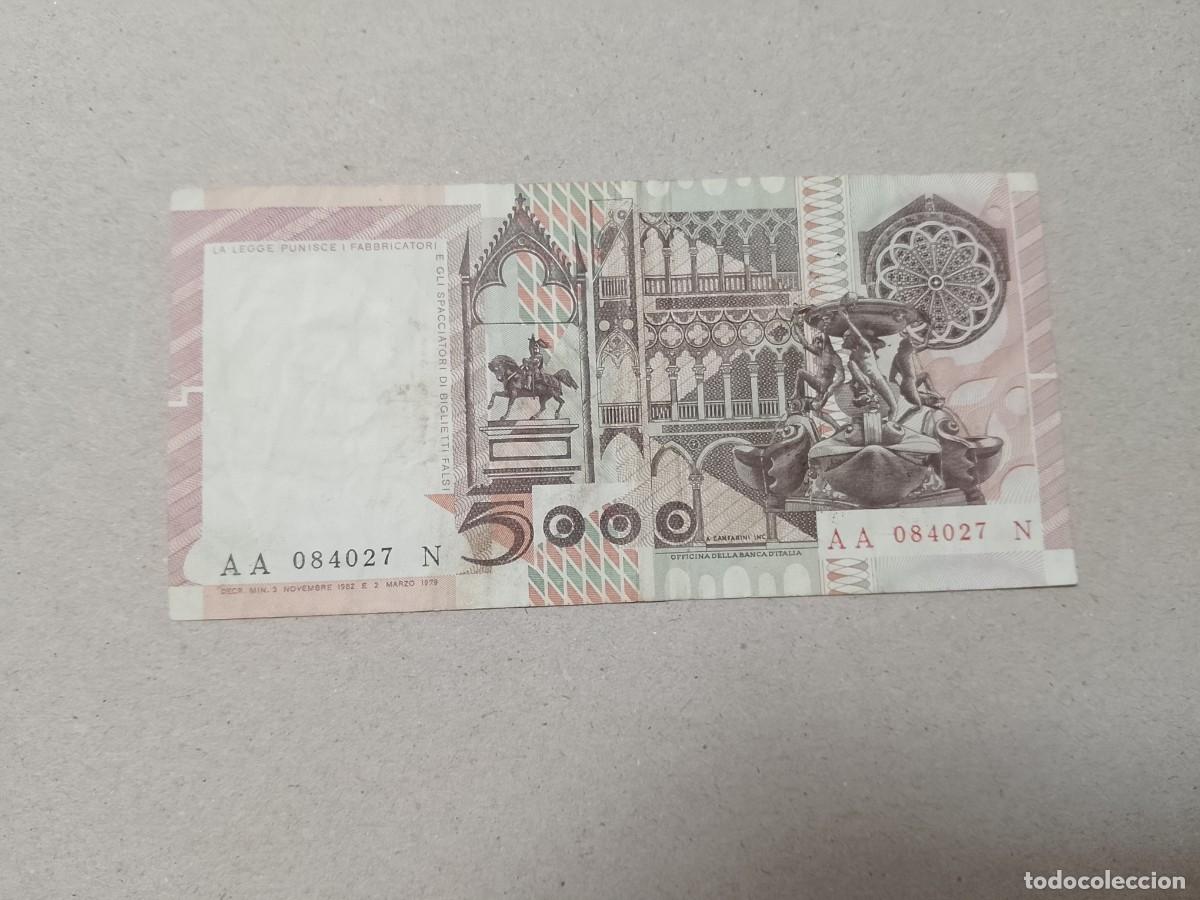 Billetes extranjeros: Billete Italia, 5000 liras, a&ntilde;o 1979, serie AA