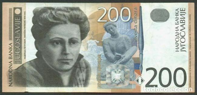 Billetes extranjeros: YUGOSLAVIA. 200 dinara 2001. Pick 157.