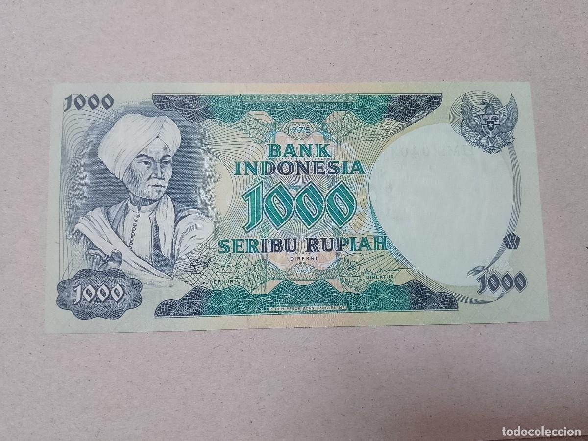 Billetes extranjeros: Billete Indonesia, 1000 Rupiah, a&ntilde;o 1975, UNC