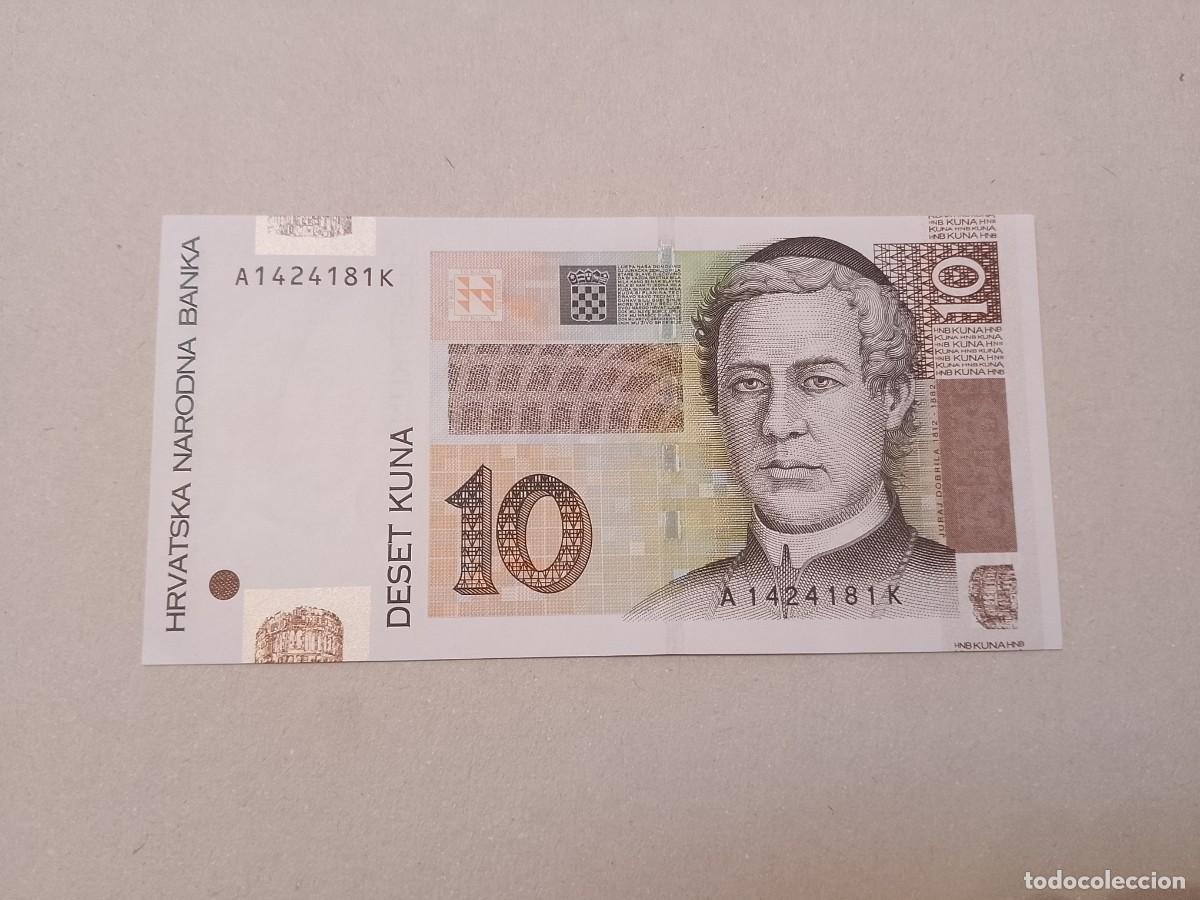 Billetes extranjeros: Billete Croacia, 10 kuna, a&ntilde;o 2001, UNC
