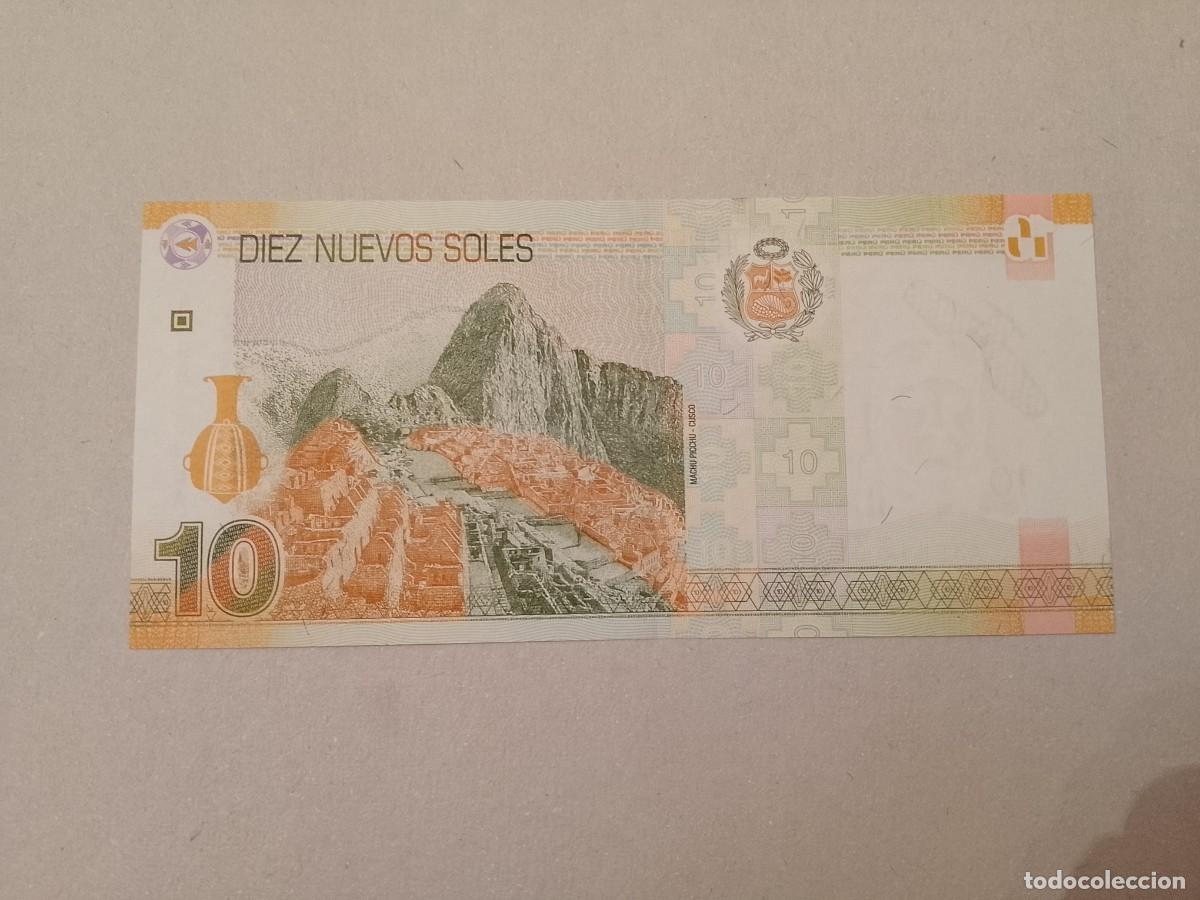 Billetes extranjeros: Billete Per&uacute;, 10 nuevos soles, serie AA, a&ntilde;o 2009, UNC