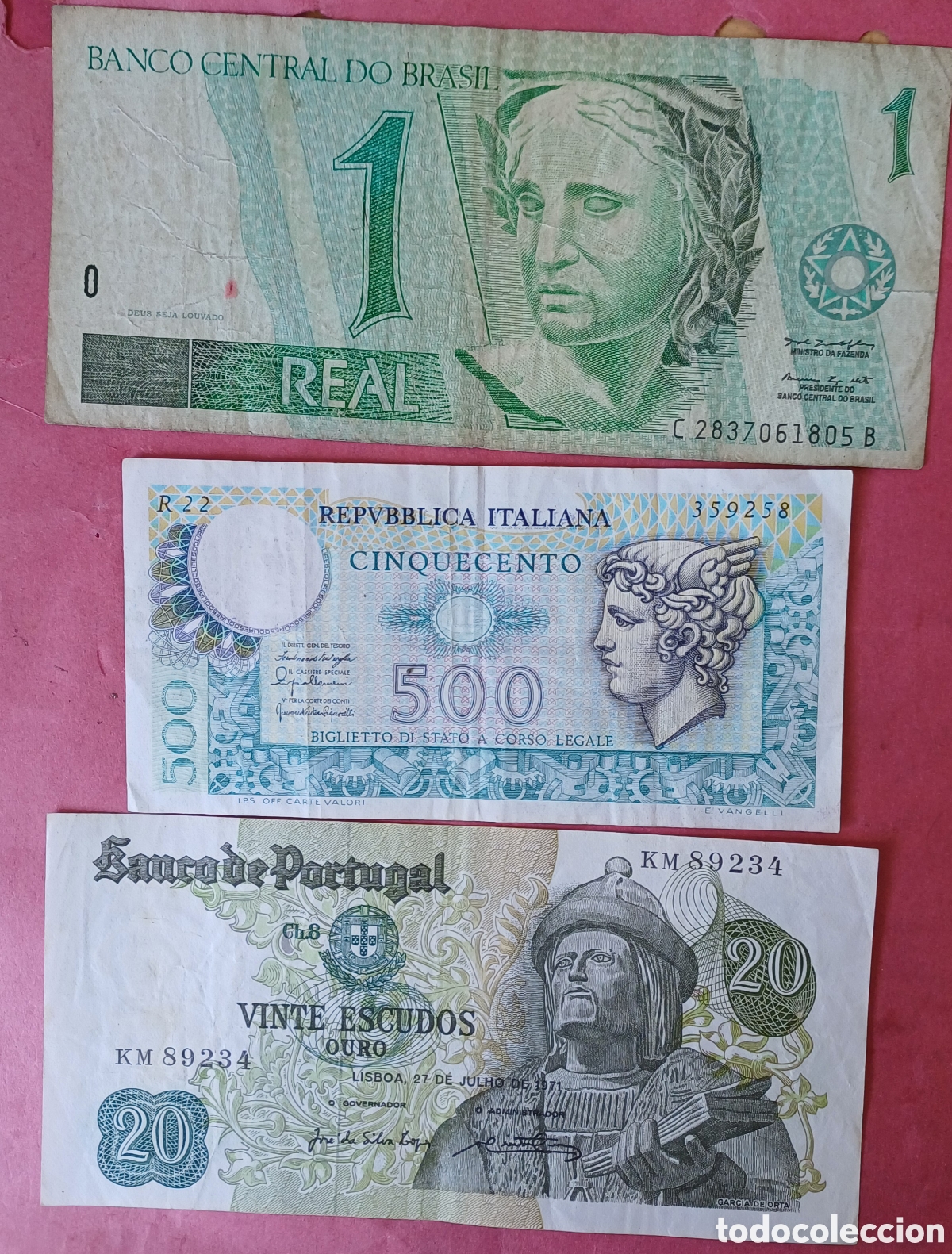 Billetes extranjeros: Los de 10 billetes del mundo