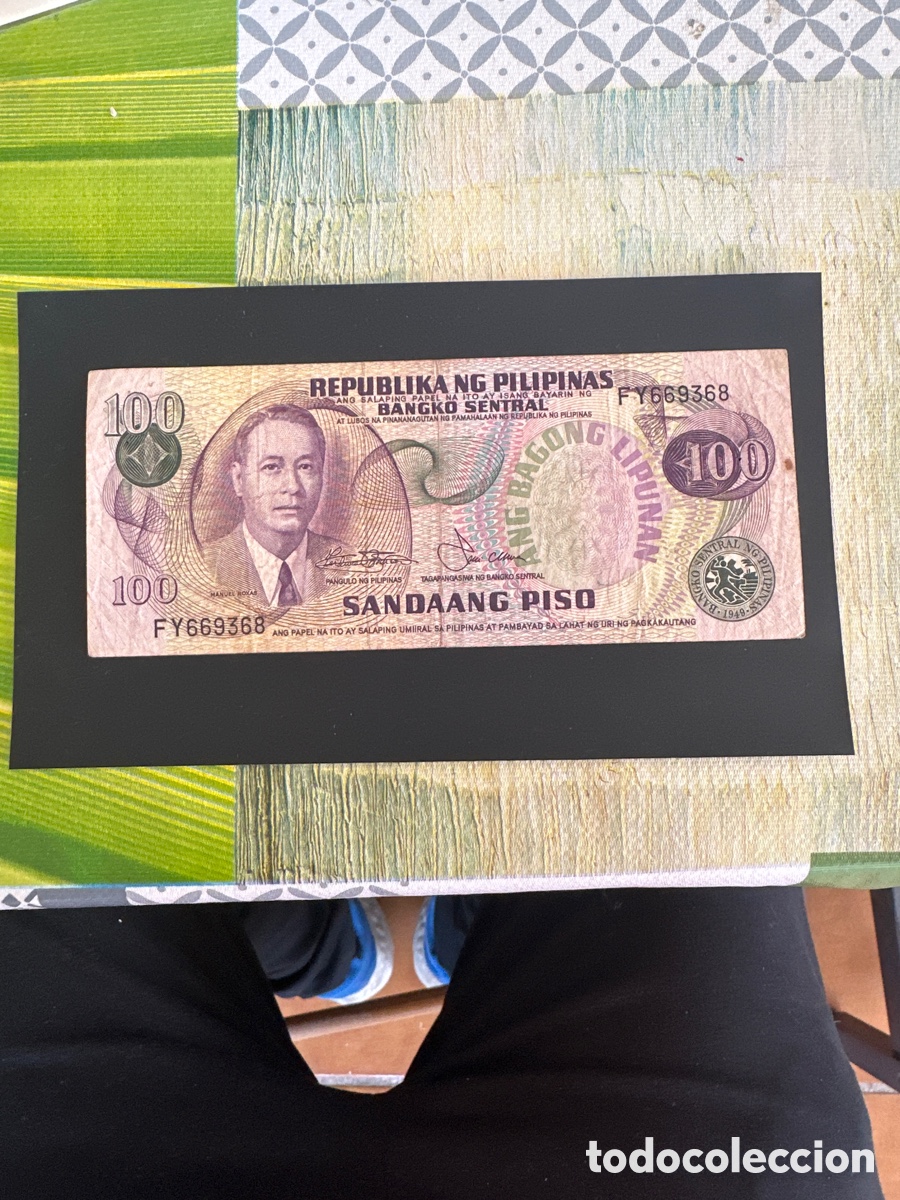 Billetes extranjeros: Billete de Filipinas de 100 piso a&ntilde;o 1978