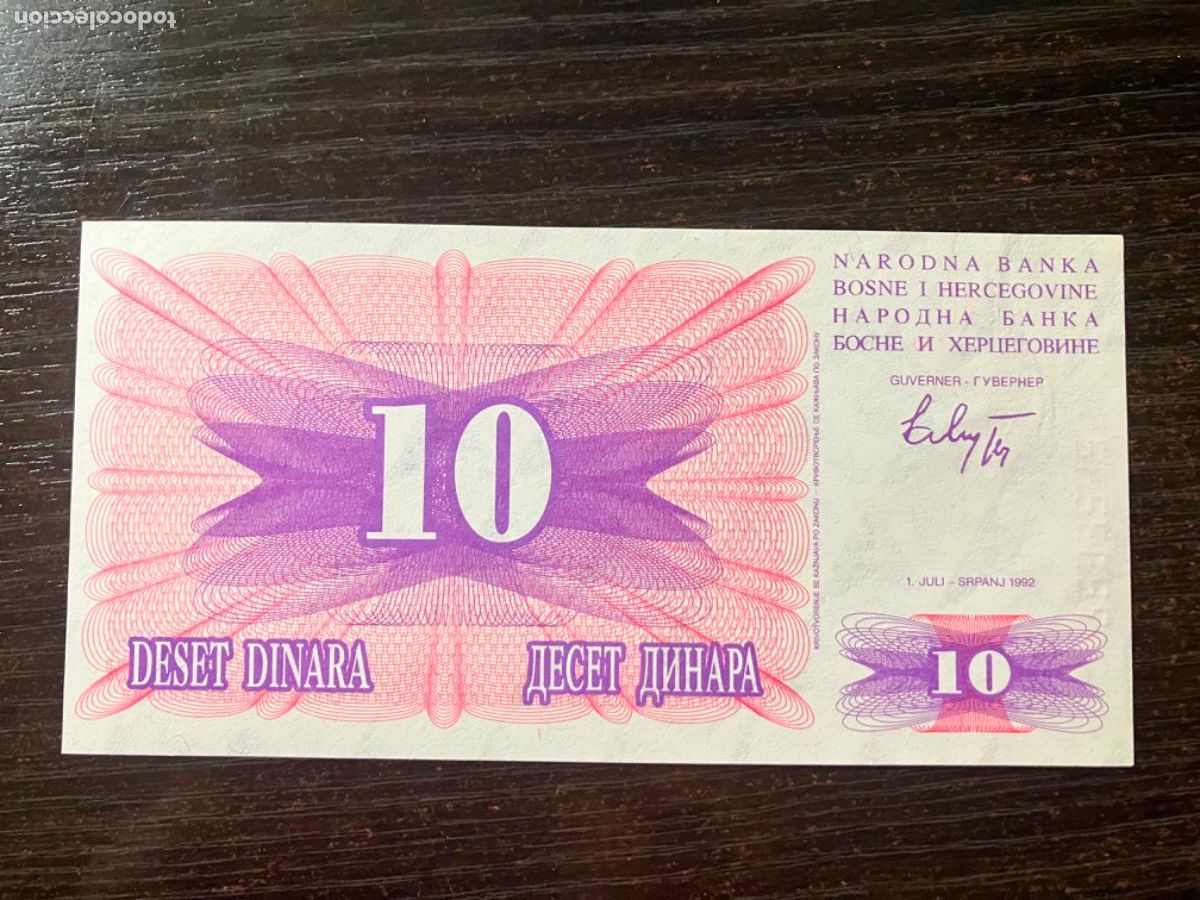 Billetes extranjeros: Bosnia Herzegovina - billete 10 dinar dinara