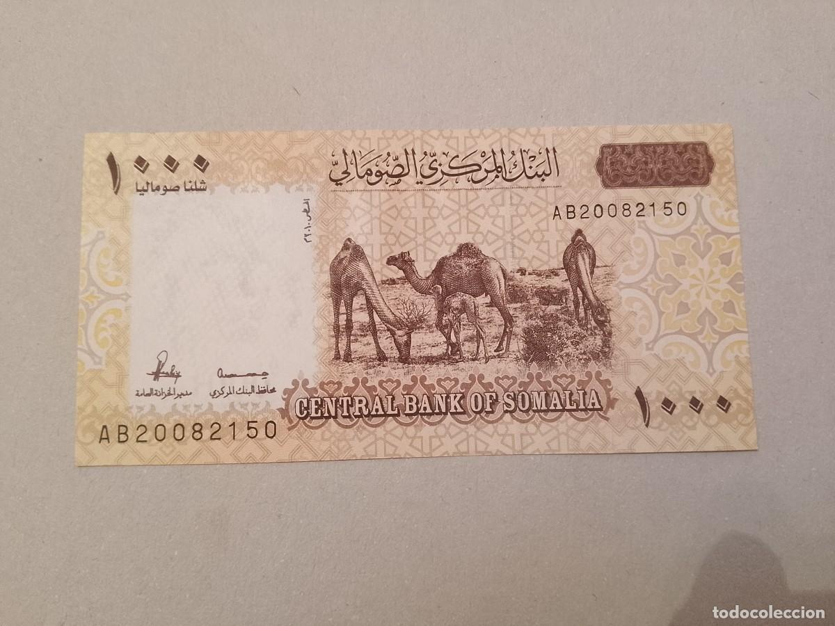 Billetes extranjeros: Billete Somalia, 1000 shilin, a&ntilde;o 2010, UNC
