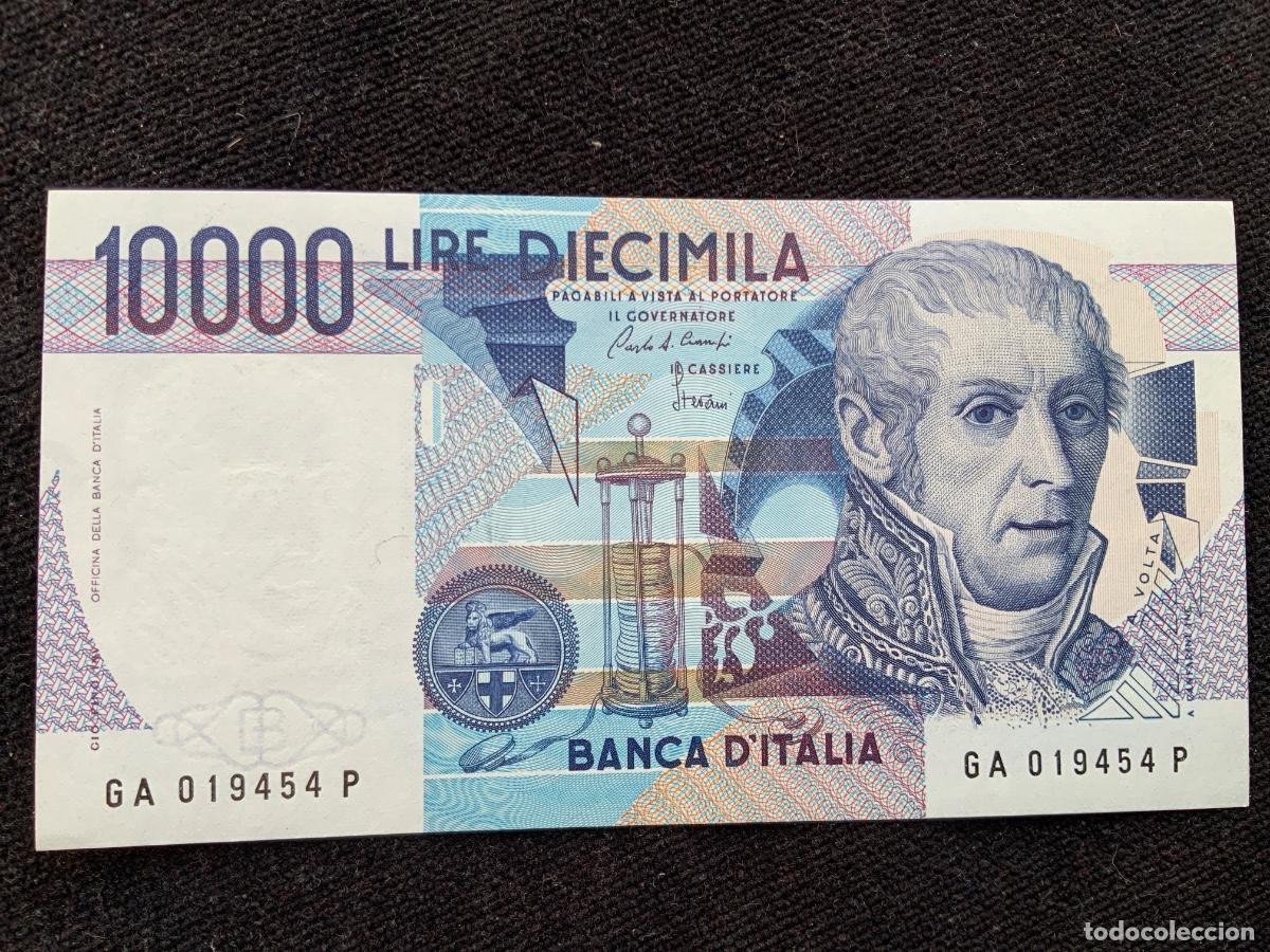 Billetes extranjeros: Billete 10000 liras italia, 1984.
