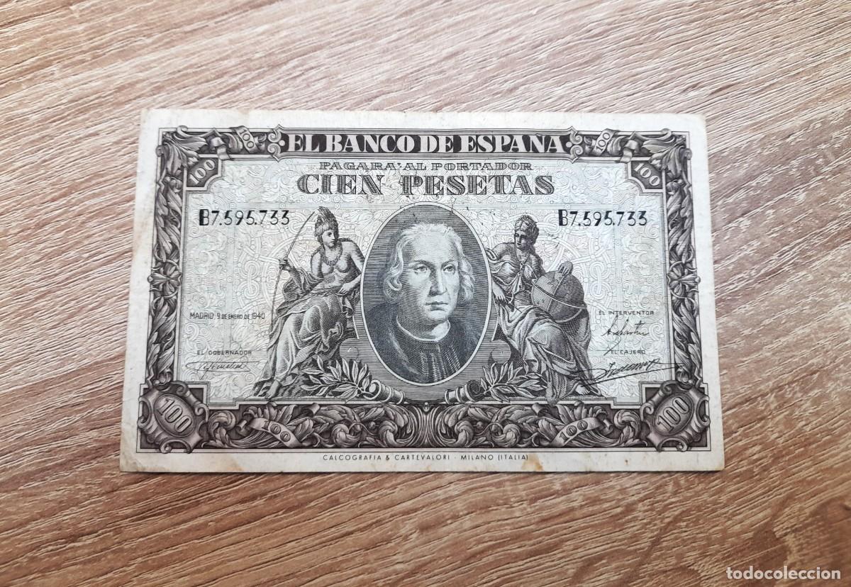 Billetes extranjeros: Billete de 100 Pesetas 1940