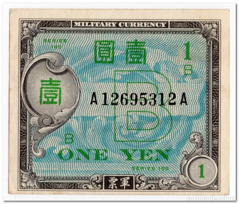 Billetes extranjeros: JAPAN,1 YEN,1945,P.67a,AU-UNC
