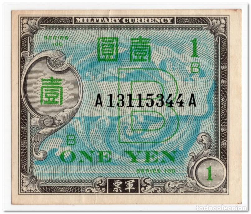 Billetes extranjeros: JAPAN,1 YEN,1945,P.67a,VF