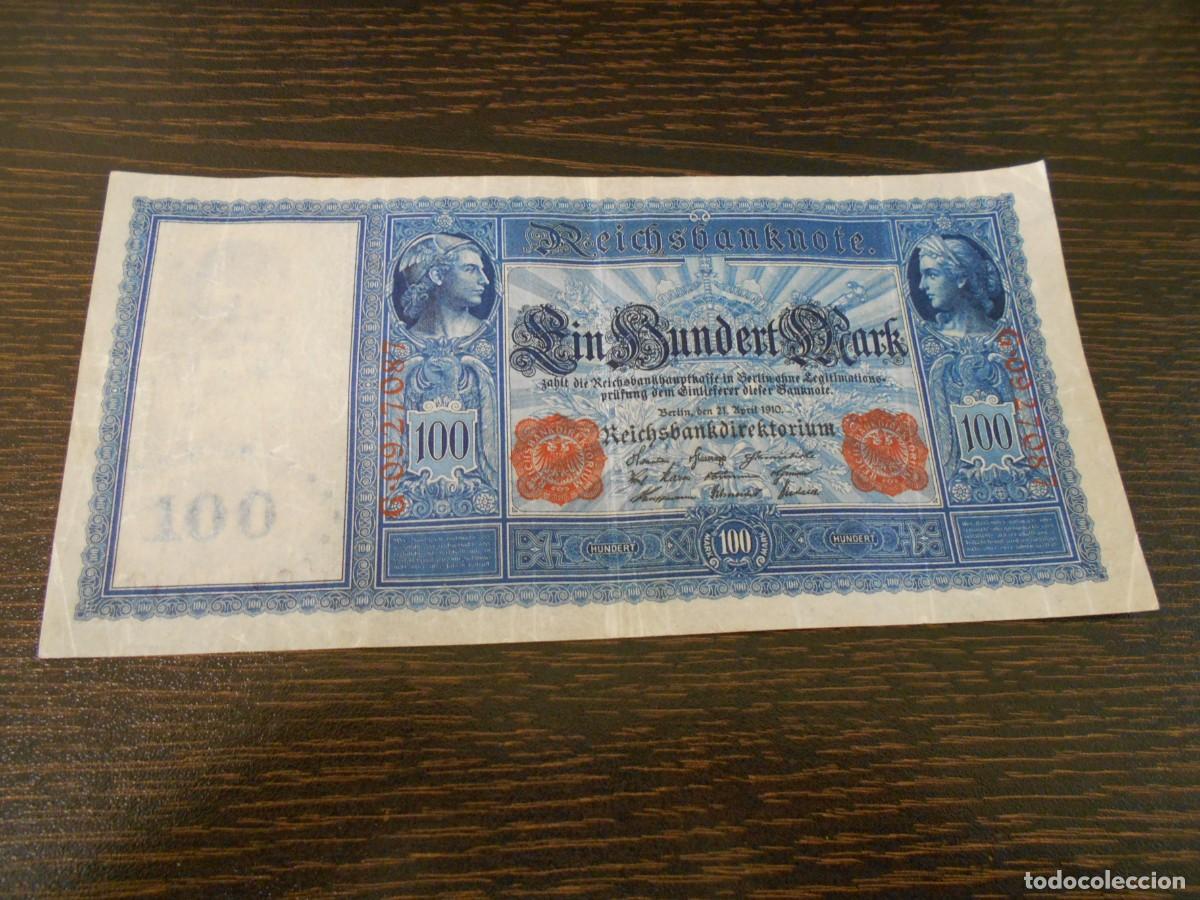 Billetes extranjeros: ALEMANIA-BILLETE GRANDE-PICK 42-100 MARCOS-1910-MBC