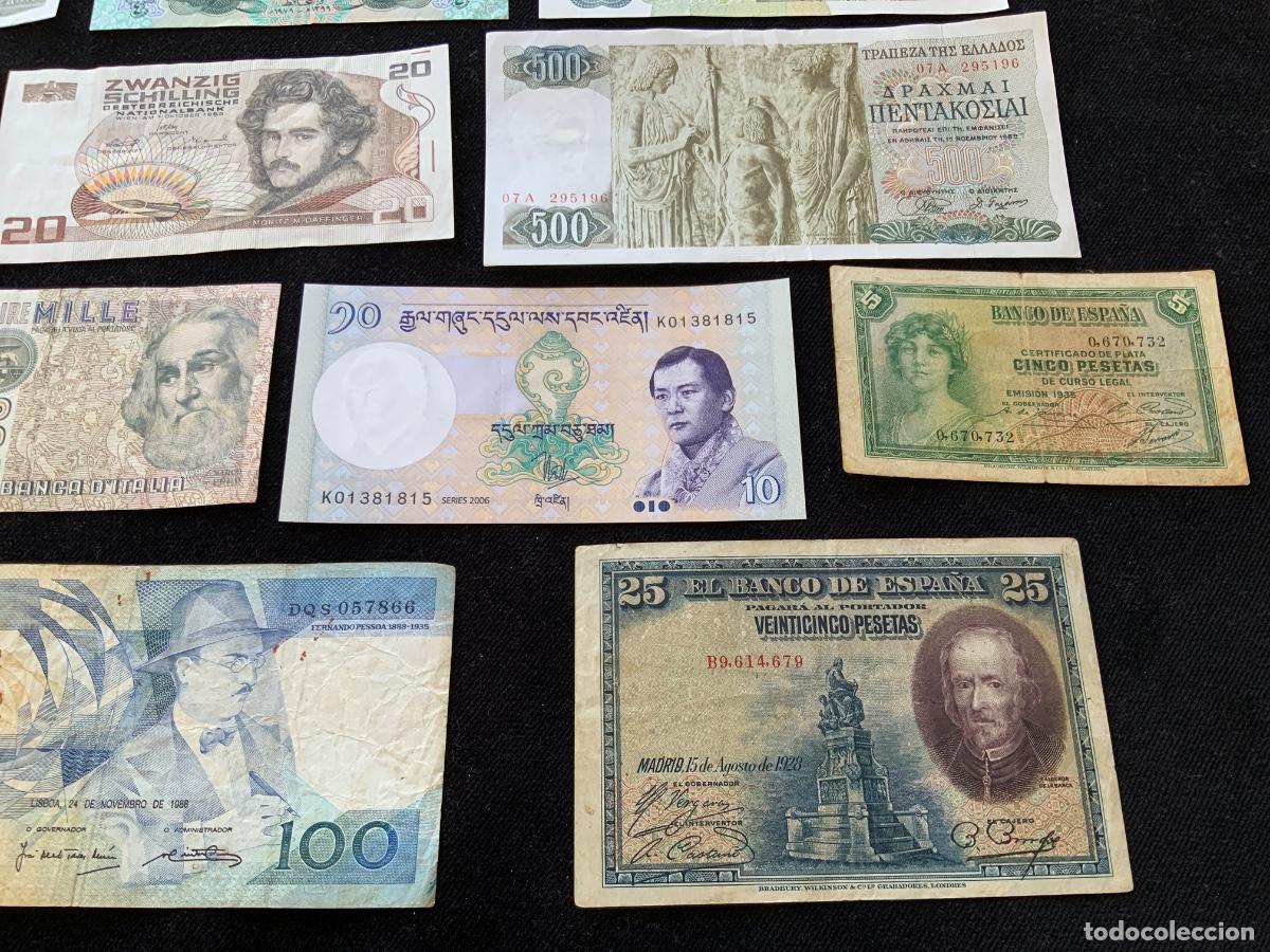 Billetes extranjeros: Lote de 16 billetes del mundo . - Foto 5
