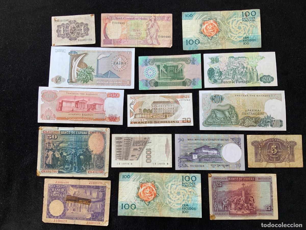 Billetes extranjeros: Lote de 16 billetes del mundo . - Foto 6
