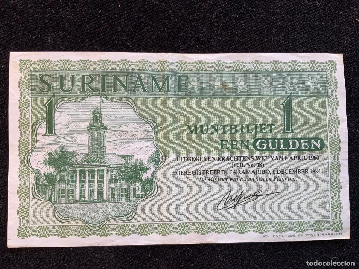 Billetes extranjeros: Billete Suriname 1 gulden 1960