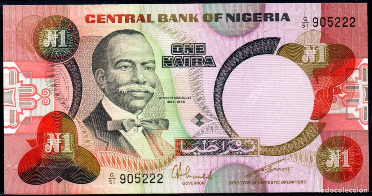Billetes extranjeros: NIGERIA - 1 NAIRA - Pick. 23 A - S/C