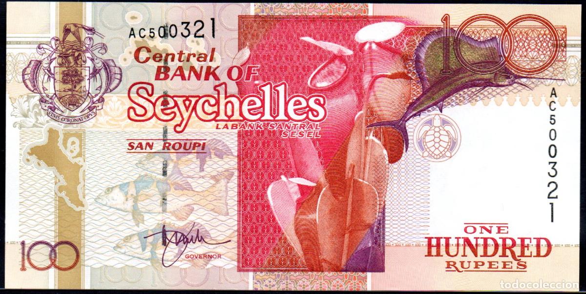Billetes extranjeros: SEYCHELLES - 100 RUPIAS - Pick. 39 - S/C