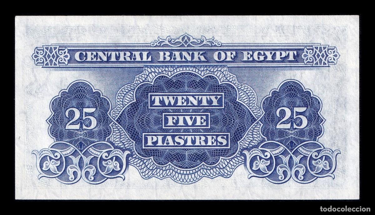 Billetes extranjeros: Egipto 25 Piastres 1966 Pick 35b Sc Unc - Foto 2