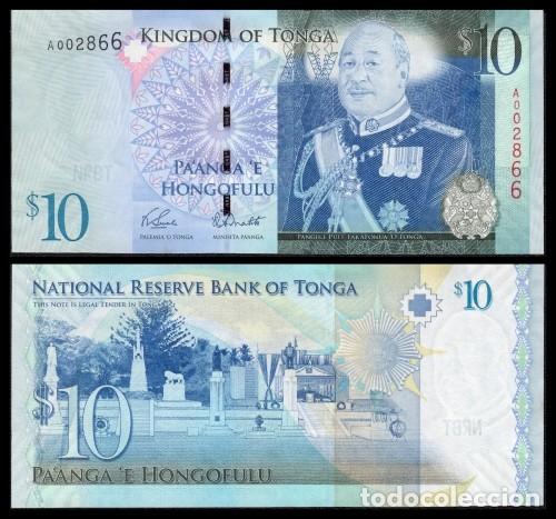 Billetes extranjeros: Tonga 10 Paanga 1999 Pick 40a - Foto 1