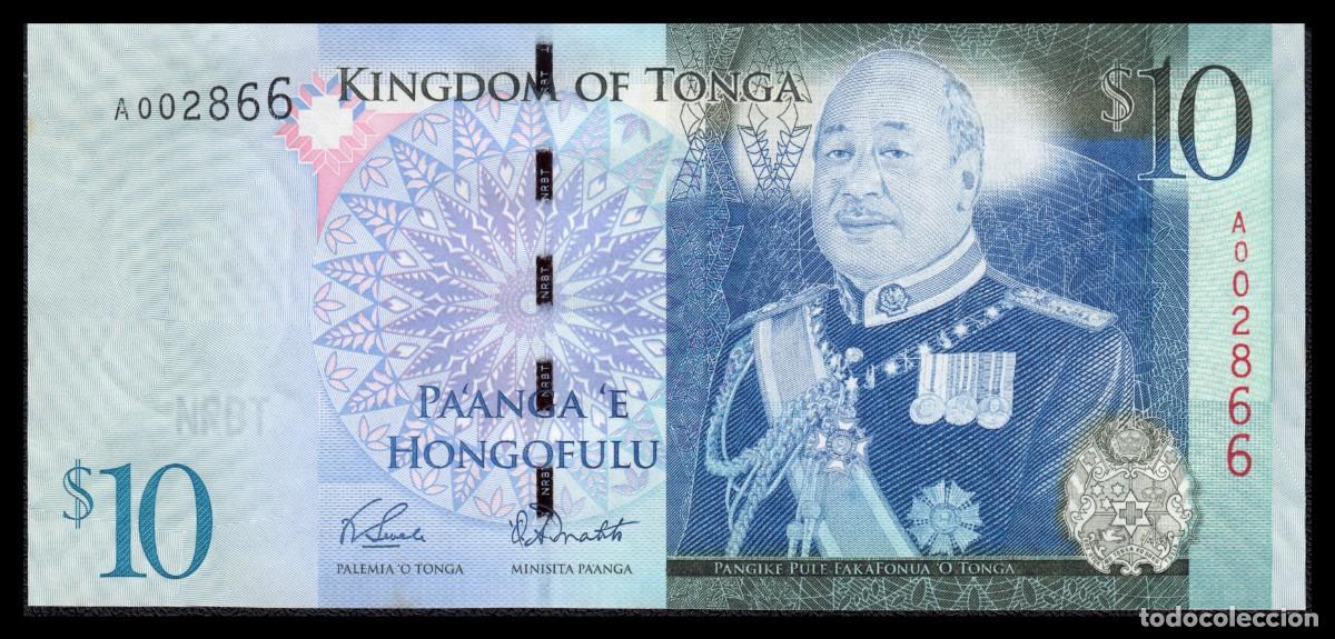 Billetes extranjeros: Tonga 10 Paanga 1999 Pick 40a - Foto 2