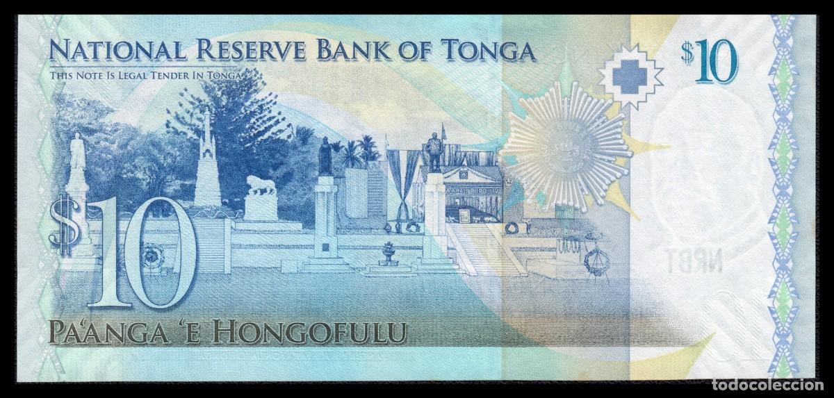 Billetes extranjeros: Tonga 10 Paanga 1999 Pick 40a - Foto 3