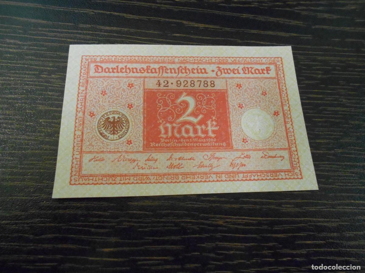 Billetes extranjeros: ALEMANIA-BILLETE-PICK 59-2 MARCOS-1920-SC