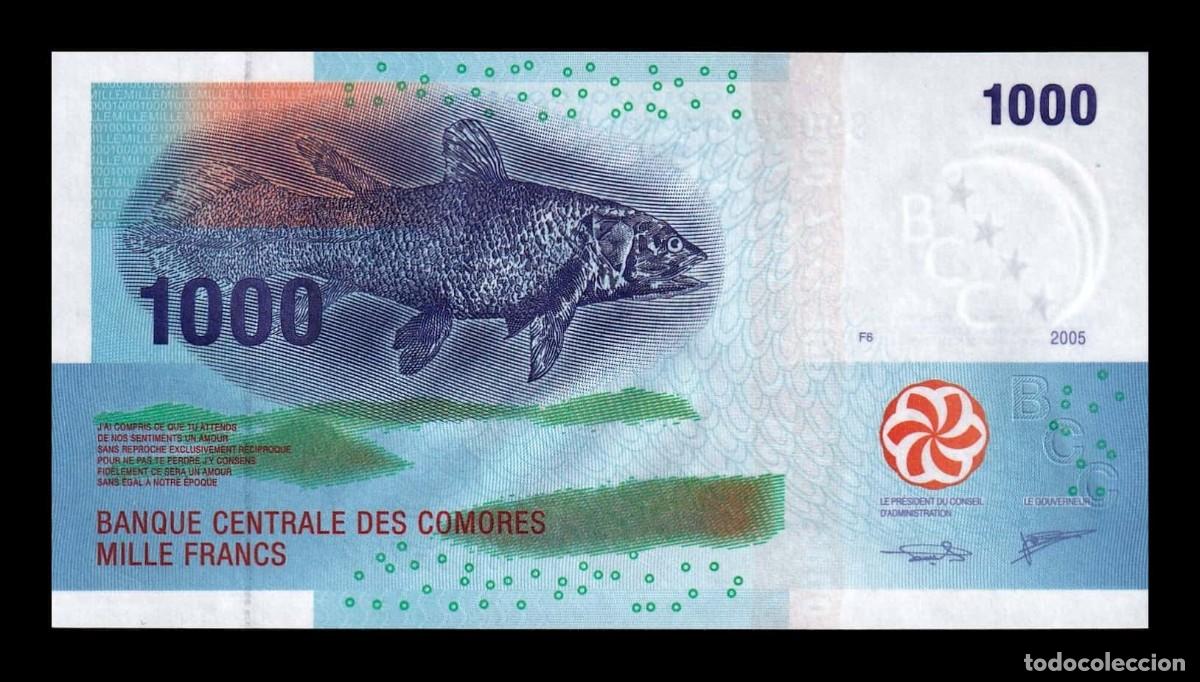 Billetes extranjeros: Comoros Comores 1000 Francos 2005 (2020) Pick 16c Sc Unc