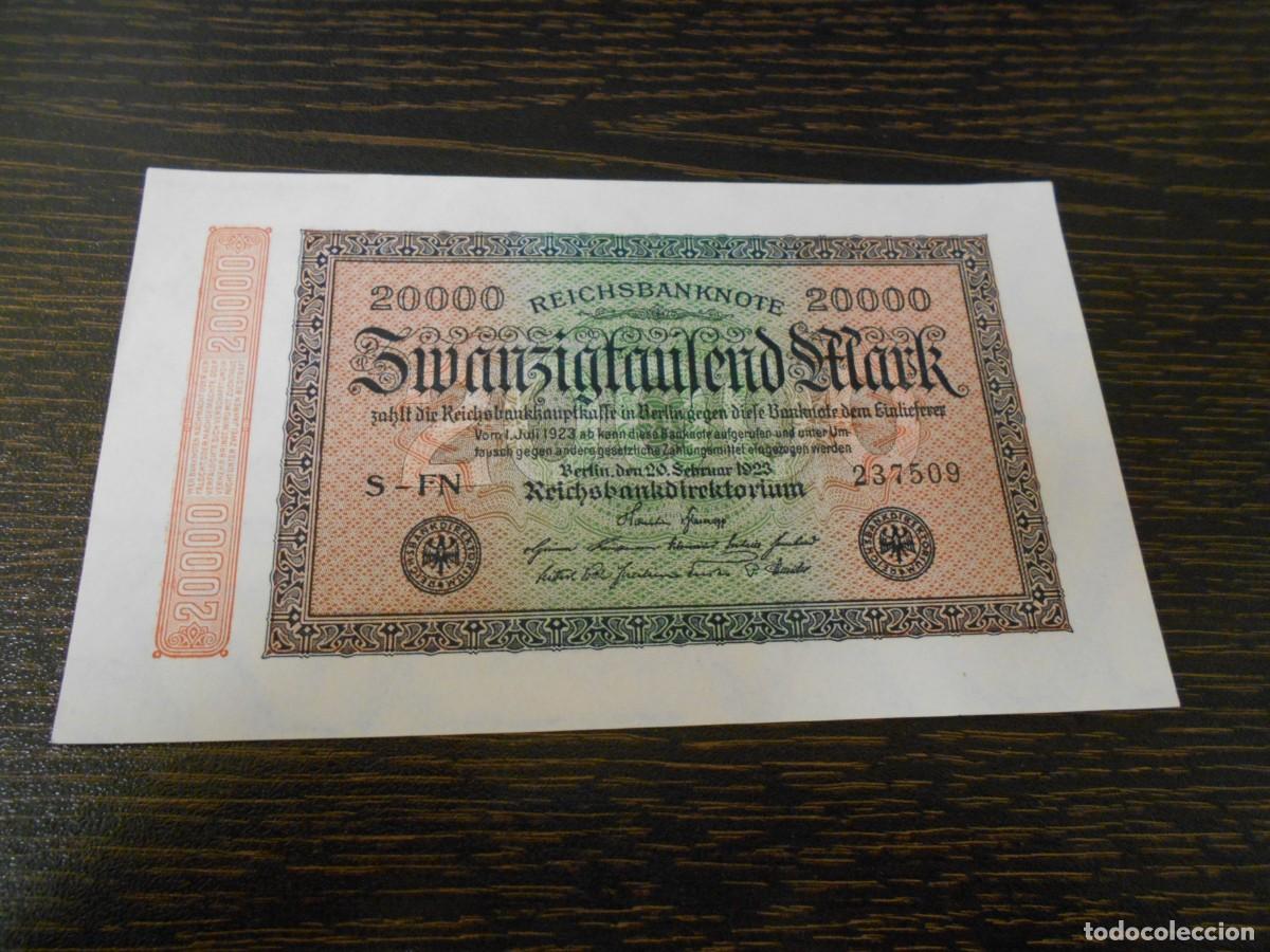 Billetes extranjeros: ALEMANIA-BILLETE-PICK 85b-20.000 MARCOS-1923-SC