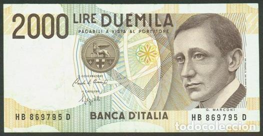 Billets internationaux: ITALIA. 2000 lire 3.10.1990. Marconi.