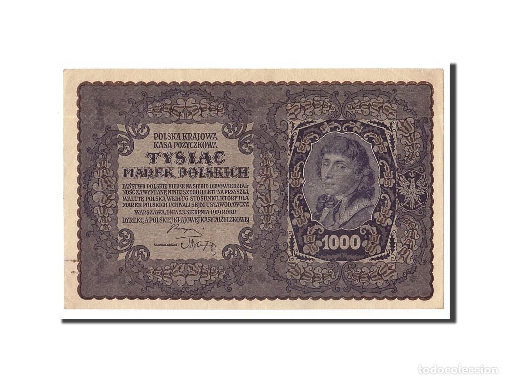 Billetes extranjeros: [#156440] Billete, 1000 Marek, 1919, Polonia, 1919-08-23, EBC