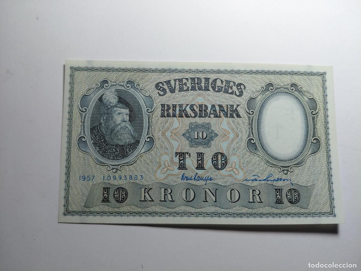 Billetes extranjeros: SUECIA / BILLETE - 10 KRONOR 1957 P43