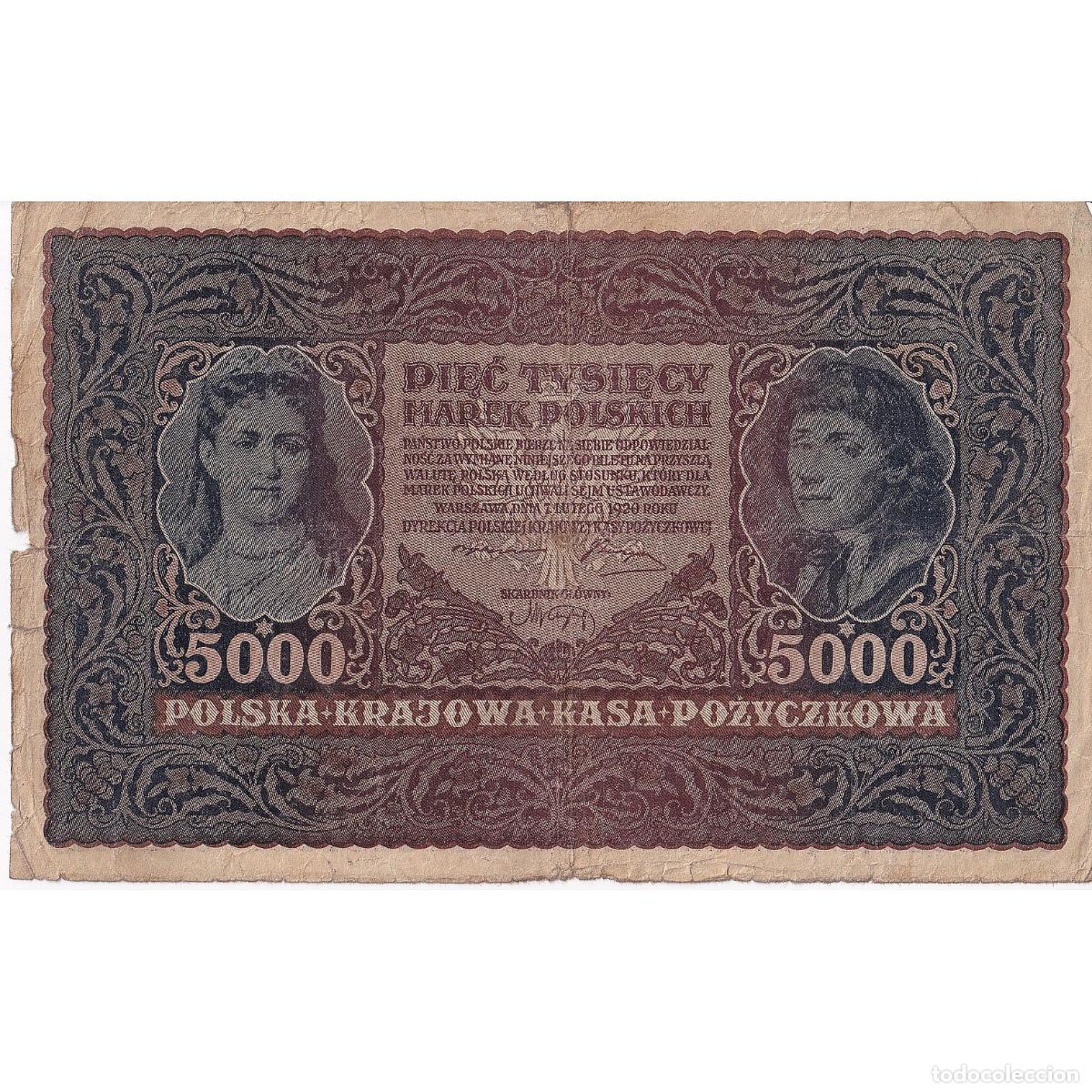 Billetes extranjeros: [#195874] 5000 Marek, 1920, Polonia, 1920-02-07, KM:31, RC