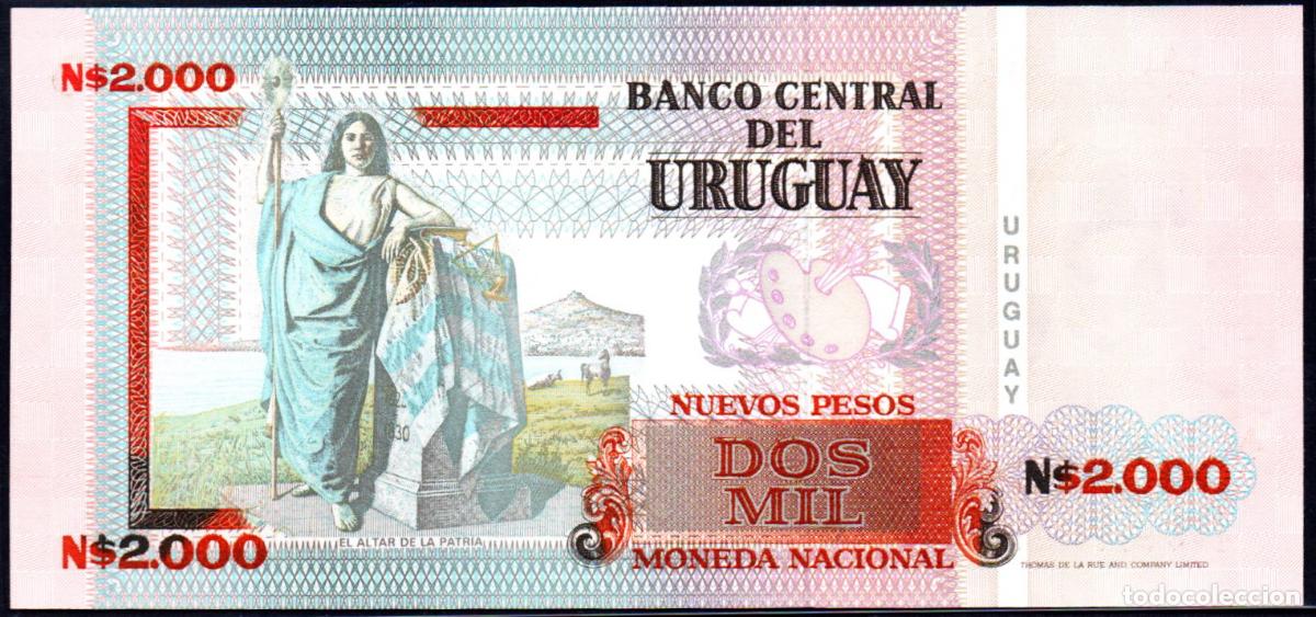 Billetes extranjeros: URUGUAY - 2000 PESOS 1989 - Pick. 68 - S/C - Foto 2