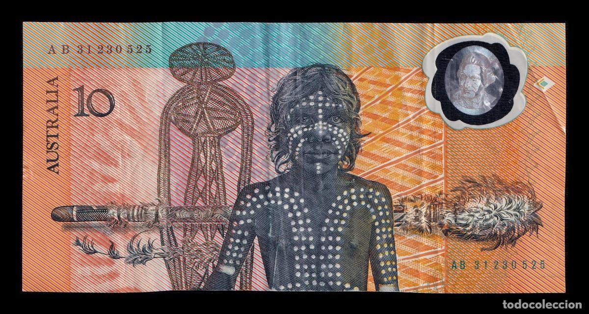 Billetes extranjeros: Australia 10 D&oacute;lares Conmemorativo 1988 Pick 49b Pol&iacute;mero Mbc Vf