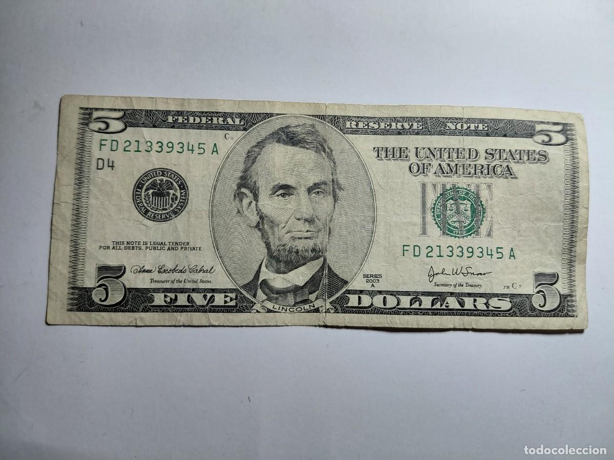 Billetes extranjeros: ESTADOS UNIDOS / BILLETE - 5 DOLAR 2003A P517