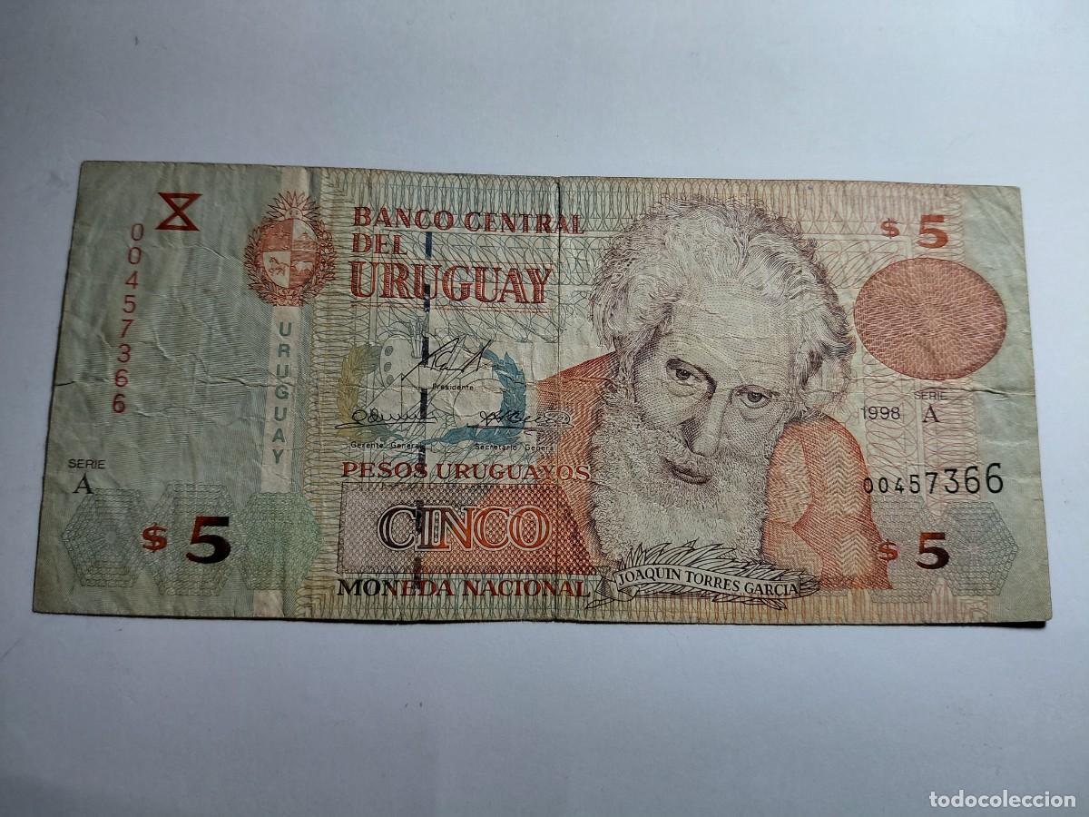 Billetes extranjeros: URUGUAY / BILLETE - 5 PESOS 1988 P80