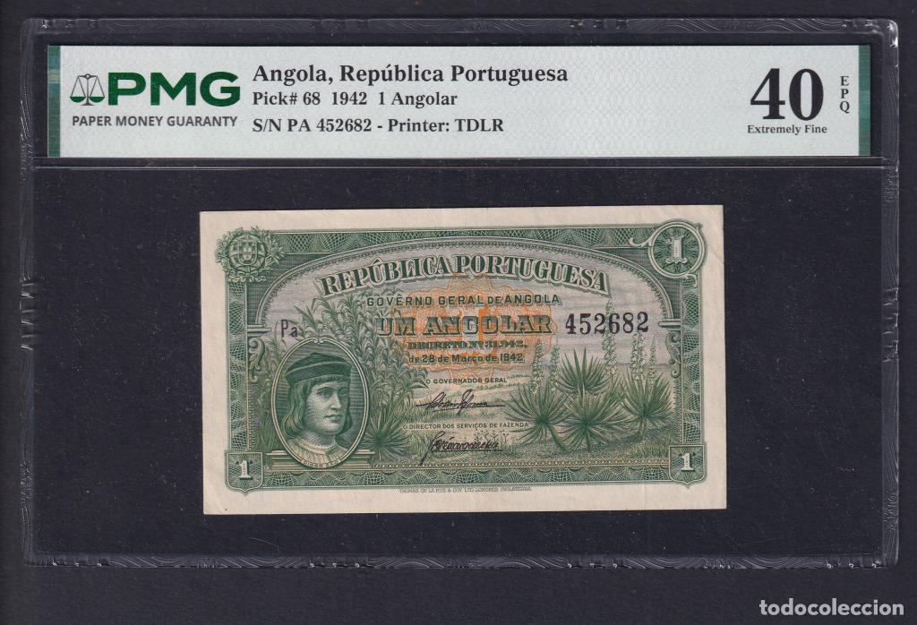 Billetes extranjeros: Angola, 1 Angolar D. - P68 - (PMG40EPQ)[452682]