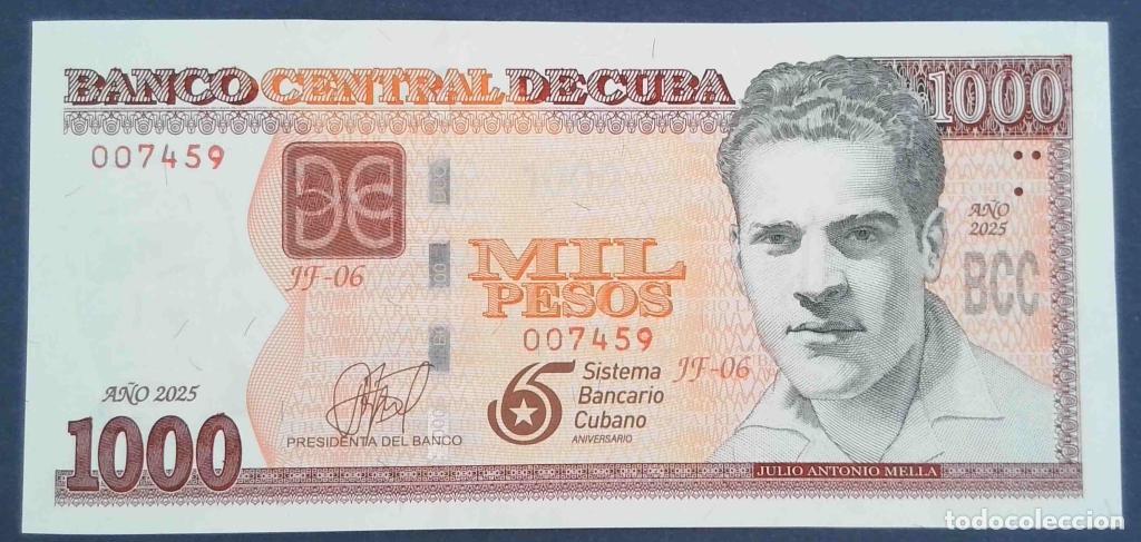 Billetes extranjeros: Cuba, 1.000 Pesos 2025 - 134 - (SC / UNC) [007459]