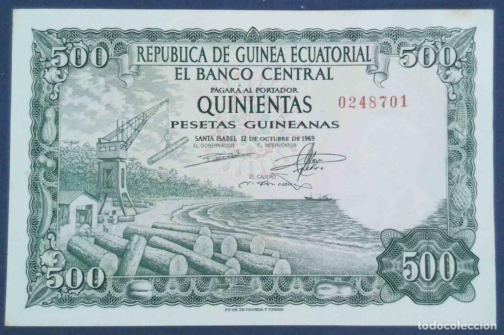 Billetes extranjeros: Guinea Ecuatorial, 500 Pesetas Guineanas 1969 - P2 - (SC- / UNC-) [0248701]