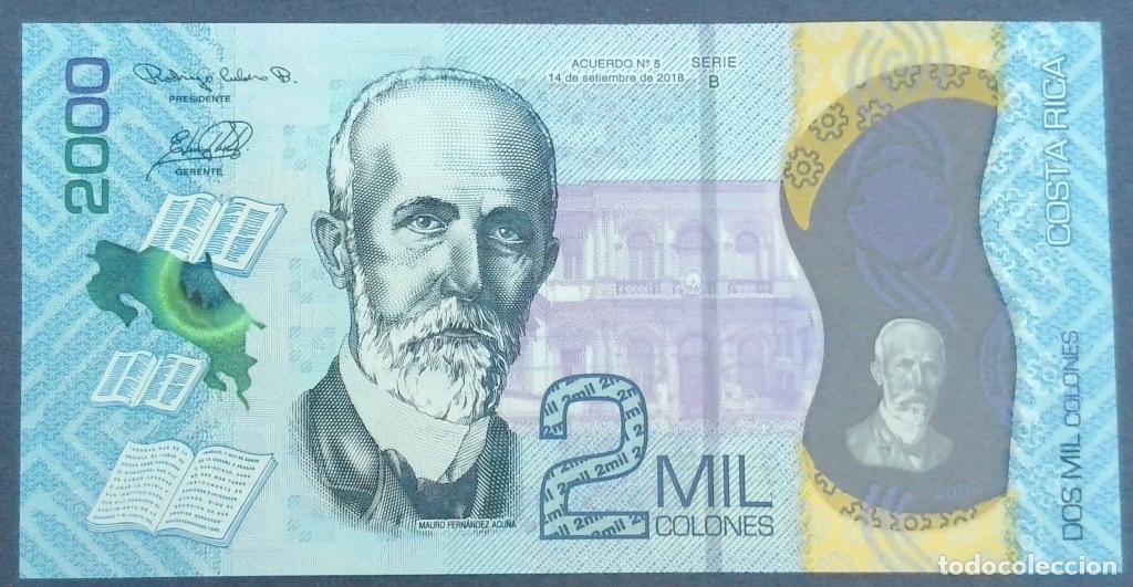 Billetes extranjeros: Costa Rica, 2.000 Colones 2018 - 280 - (SC / UNC) [B035054400]