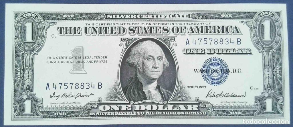 Internationale Banknoten: Estados Unidos de Am&eacute;rica, 1 Dollar 1957, 1957A - 419 - (SC / UNC) [A47578834B]